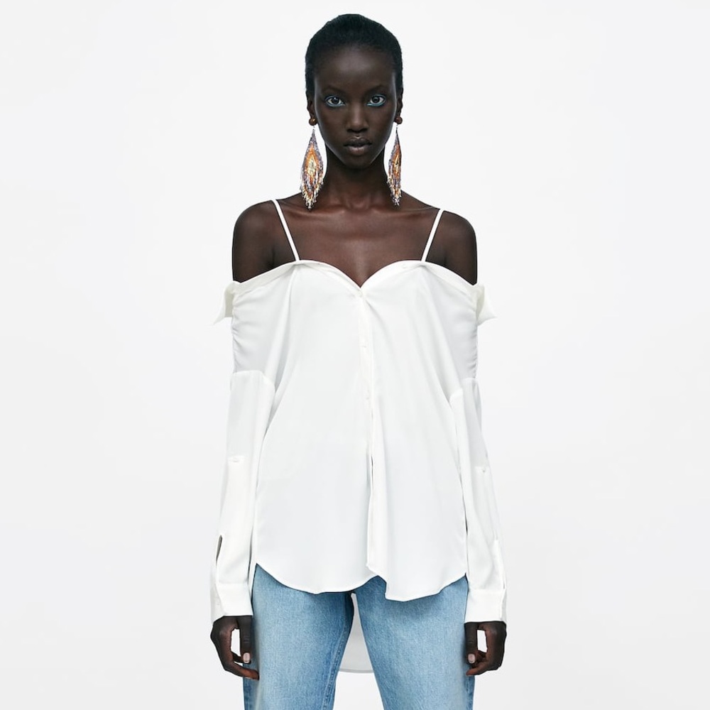 🆕 | Zara Décolletage Neckline Shirt